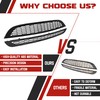 HECASA Front Upper & Lower Grill Compatible with 2002-2006 Mini