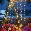 ANGMLN Solar Fairy String Lights Outside, 10 Strand 200 LEDs