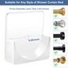 YNL 2 Pack Adhesive Shower Rod Holders, Transparent Rod Retainer
