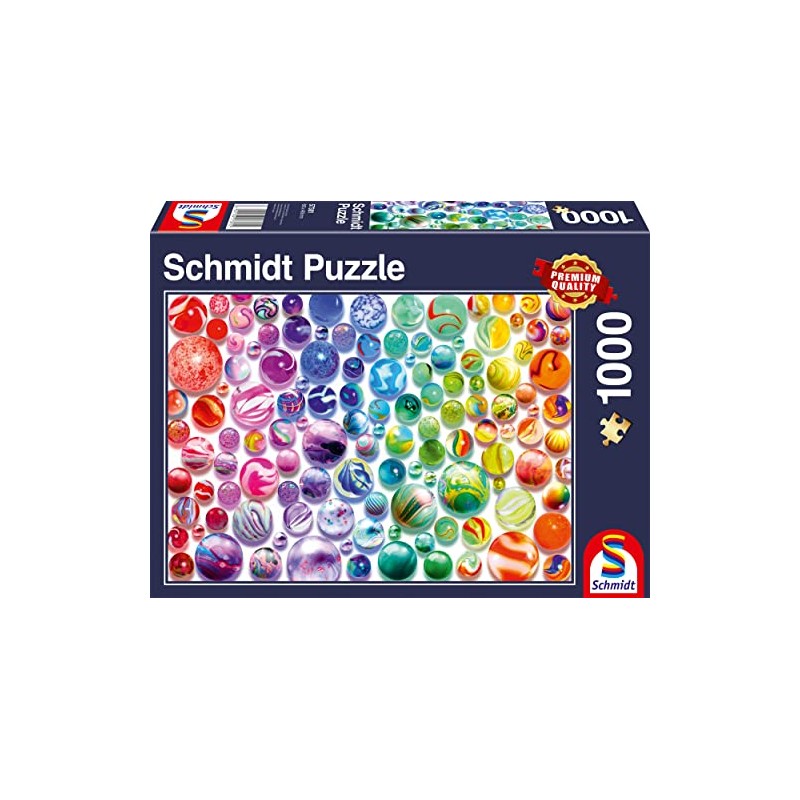 Rainbow Marbles Jigsaw Puzzle Standard 1000 Pieces