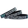 SayitBands Three (3) Psalm 23:4 Scripture Wristband Bracelets