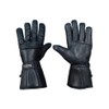 QUALITY WEARS USA Motorcycle Gloves for Men - Leather Gauntlet