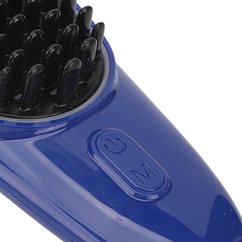 Electric Scalp Massager Brush Vibration Red Blue LED Fatigue Relief
