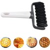THJOPOKEEL Pizza Lattice Cutter Pastry Lattice Roller Cutter with Long