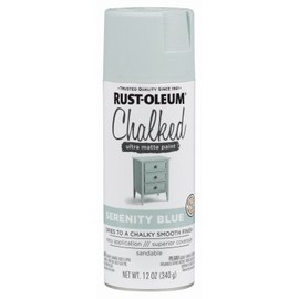 Rust-Oleum Chalked Ultra Matte Serenity Blue Sprayable Chalk Paint 12 oz.