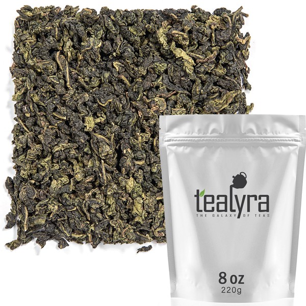 Tealyra - Tie Guan Yin - Oolong Loose Leaf Tea - Iron Goddess of Mercy - Organically Grown - Healing Properties - Best Chinese Oolong - Fresh Award Winning - Caffeine Medium - (8oz / 220g)