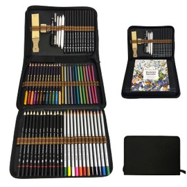 Colouring pencils set, 70 pieces, professional colouring pencils, sketching pencils, sketching and drawing professional art set with kit bag.