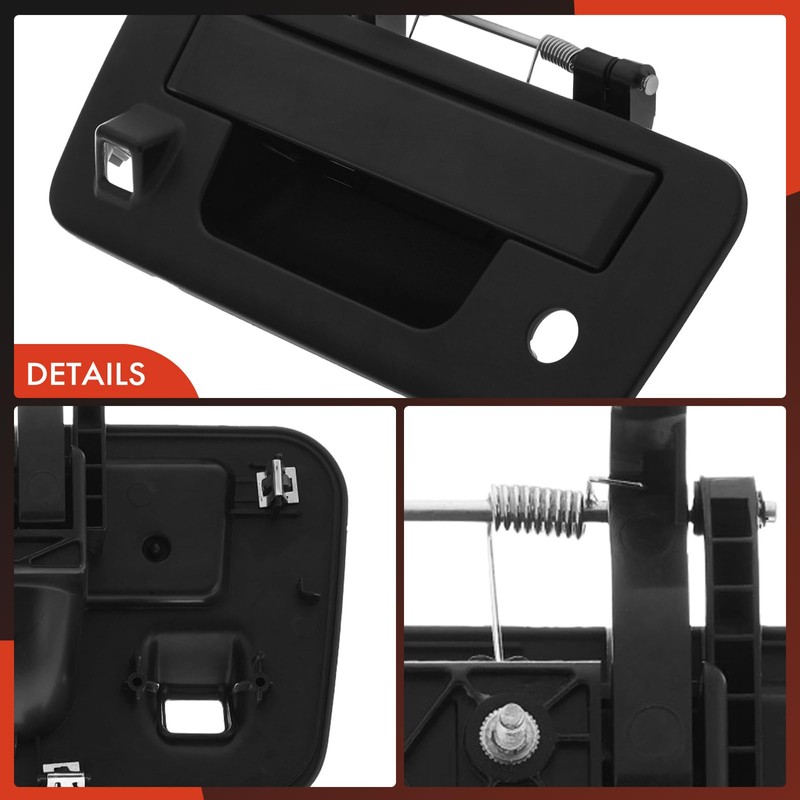 A-Premium Tailgate Handle Liftgate Latch Handle with Camera Hole and