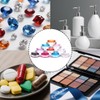 Gaodercha Empty Plastic Cosmetic Jars 10 Colours 5 ml Clear