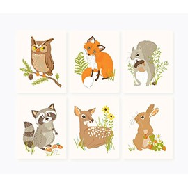 Sea Urchin Studio Print Set, Woodland Forest Friends