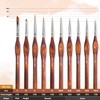 Golden Maple Miniature Model Paint Brushes-10pcs Micro Detail Paint Brush