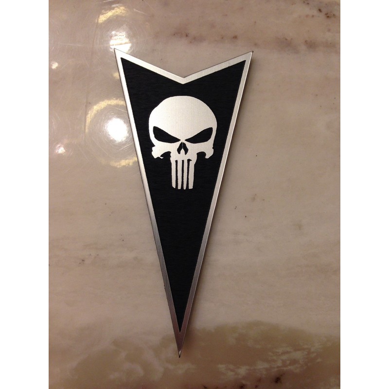 Pontiac GTO 04-06 Rear Badge Emblem Punisher Black