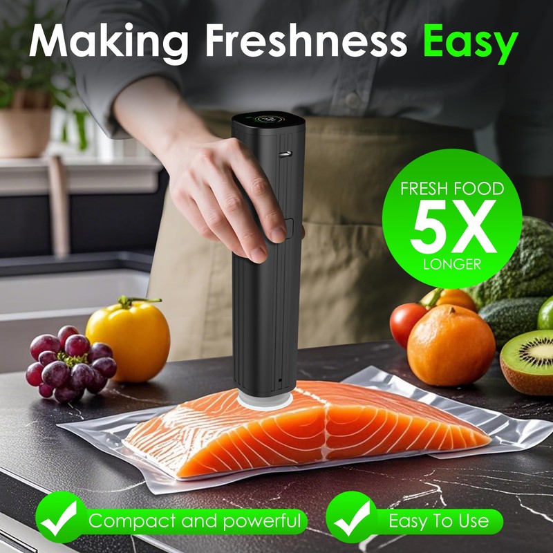 Elxis Reusable Vacuum Sealer Bags for Food – 30 Small