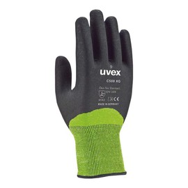 Uvex 60600 C500 XG 6060010 Cut Protection Gloves Size (Gloves): 10 EN 388, 1 Pair, Lime, Anthracite