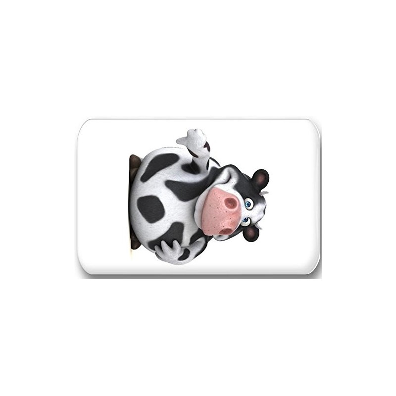 3D Holstein Cow in Various Panels - 6 Rectangular Fridge