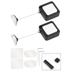 EKZ EKZ 6.5 ft Retractable Remote Control Cable Tether Lock with Adjustable Locking Leash Length Clasp,Remote Control Security Lanyard Lock for TV Remote Control,Gaming Controller,Tablets Showroom -2 Pcs