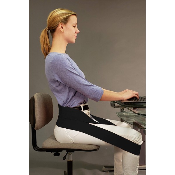 Nada-Chair Dr. Toso's Back Rx Portable Back Support Belt for Posture Improvement - One Size Fits All