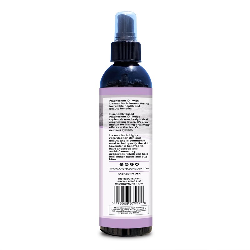 Aromasong Extra Strength Ultra Pure Magnesium Spray with 100% Natural