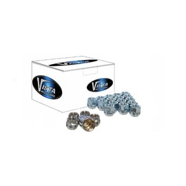 West Coast Wheel Accessories 14x2.0 Open Bulge Acorn Lug Nuts 3/4" Hex 0.85" 6 Lug Install Kit Chrome