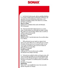 SONAX Microfibre Cloth Ultra Fine (Pack of 3) Gently and Safely Remove Residues from Polishes or Paint Seals without Scratching the Surface Item No. 04507000