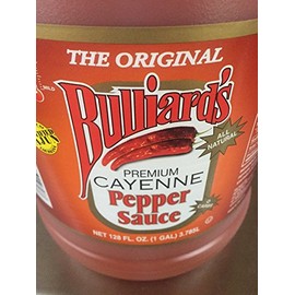 BULLIARD’S CAYENNE PEPPER SAUCE 1 Gallon BULLIARD’S PREMIUM EXTRA HOT CAYENNE PEPPER SAUCE