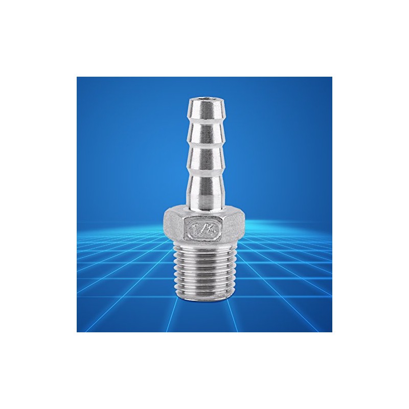 SS304 Male Thread Pipe Fitting Barb Hose Tail Connector Stainless