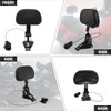 HDBUBALUS Motorcycle Adjustable Rider Backrest with Pad Foldable Driver Backrest