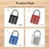 MroMax 1Pcs 8-Digit Combination Padlock Push Button Lock for Locker