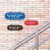 Señal de Designer Please Watch Your Step (huellas) (oro cepillado),