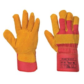 Portwest Fleece Lined Rigger Glove, Size: XL, Colour: Red, A225RERXL