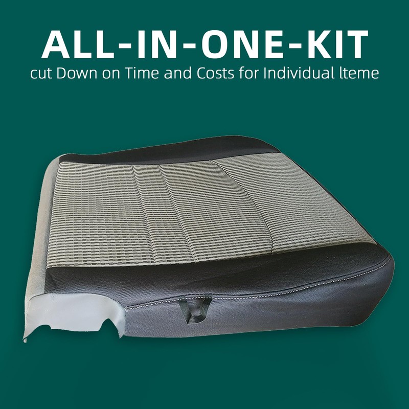 AUTOKAY Driver Side Seat Cushion Pad, Bottom Cloth Seat Cover