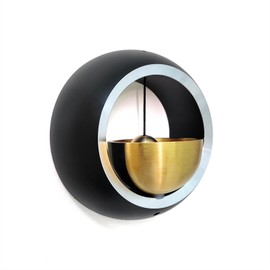 Shopkeepers Bell for Door Opening，Door Chimes when Door Opens，Magnetic Door Bell for Business Entry，Suitable for Homes, Shops, Offices, Unique Door Decorations - Creative Gifts (1, Black)