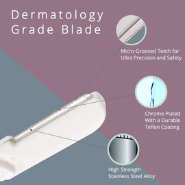 Dermaplaning Tool (9 Count) – Easy to Use Dermaplane Razor For Face Practical Hair Remover Blade for Eyebrows and Peach Fuzz Facial Shaver Women That Helps Exfoliate Smooth the Skin