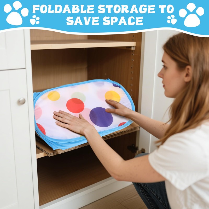 Foxtell Cat Ball Pit Include 229 PCS Interactive Cat Toys