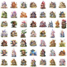 50Pcs Vintage Storybrooke Flower Plants Art Stickers Water Bottles Stickers Aestheti ute Stickers for Phone Laptop Skateboard Journaling, Kawaii Stickers Packs Vinyl Waterproof Funny Decals