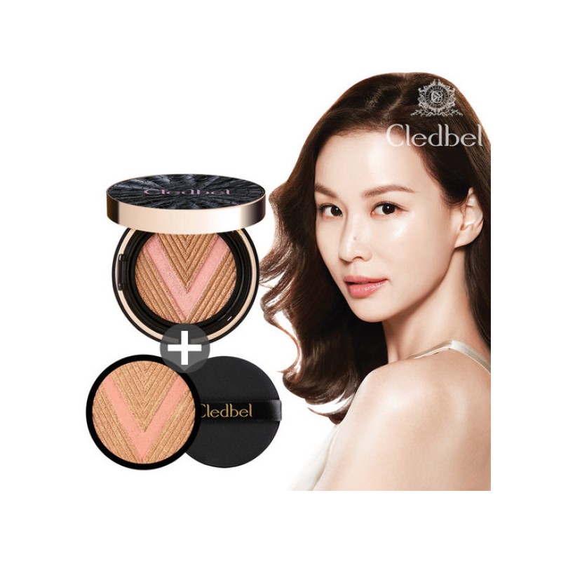 Cle de Peau 끌레드벨 글로우파워리프트V쿠션 블랙 23호 본품+리필 Cledbel Glow