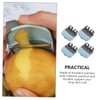 LABRIMP Stainless Steel Finger Style Carrot Potato Peeler 4pcs Set