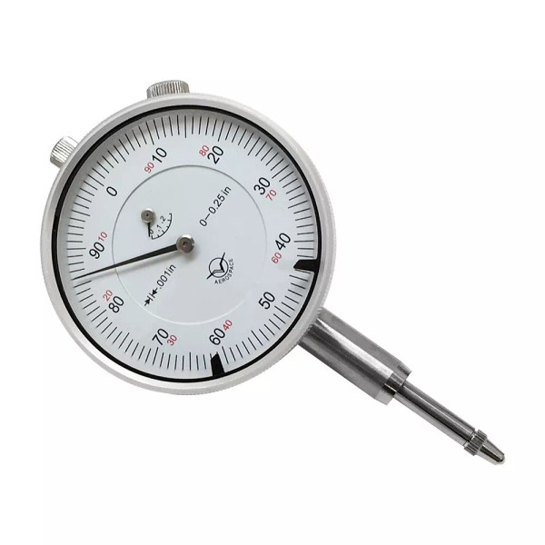 Unbranded 0.001 Inch Grad. Travel Lug Back White Face 0.25