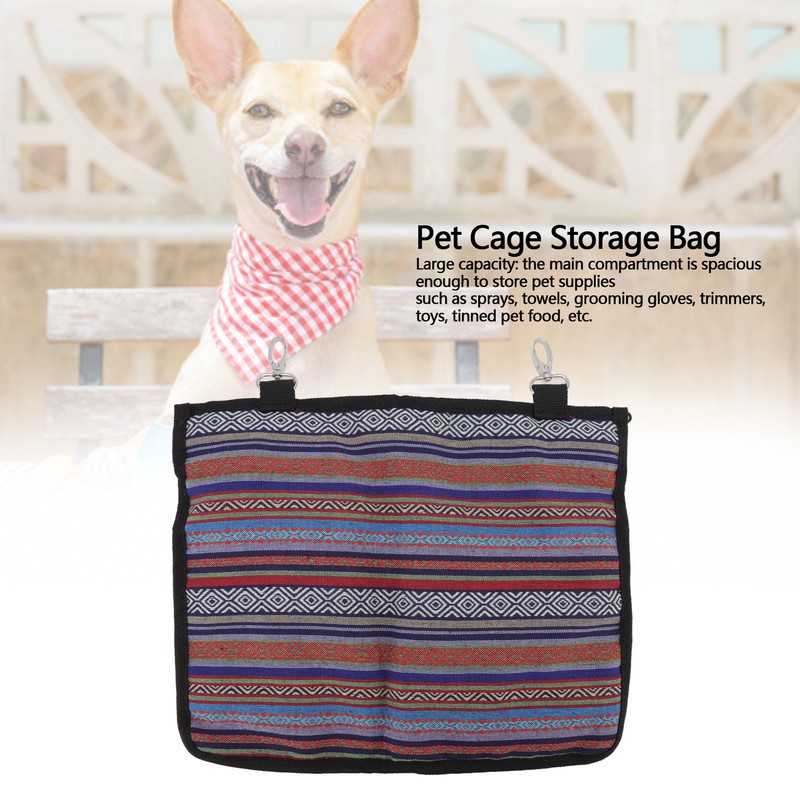 Pet Cage Storage Bag Multicolor Removable Canvas Dog Cage Hanging