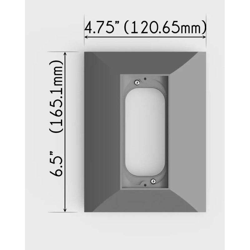 Hidden River Lab Ring PRO 2 video Doorbell adapter plate