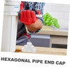 Kisangel Coupling Adapter 20pcs Plastic Plug for Hexagonal Holes Sprinkler
