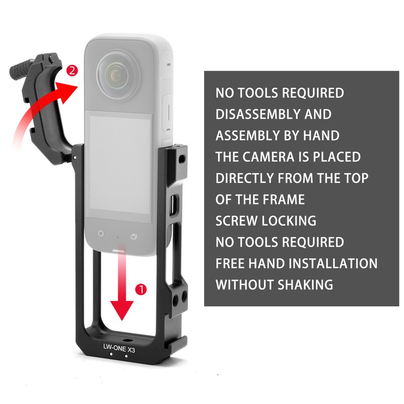 Camera Housing Cage Portable Aluminium Protective Frame CNC Processing Protective