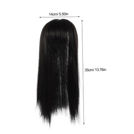 Baluue Women's Purple Wig Topper Thin Hair Hairpiece Synthetic Hair Extensions for Short