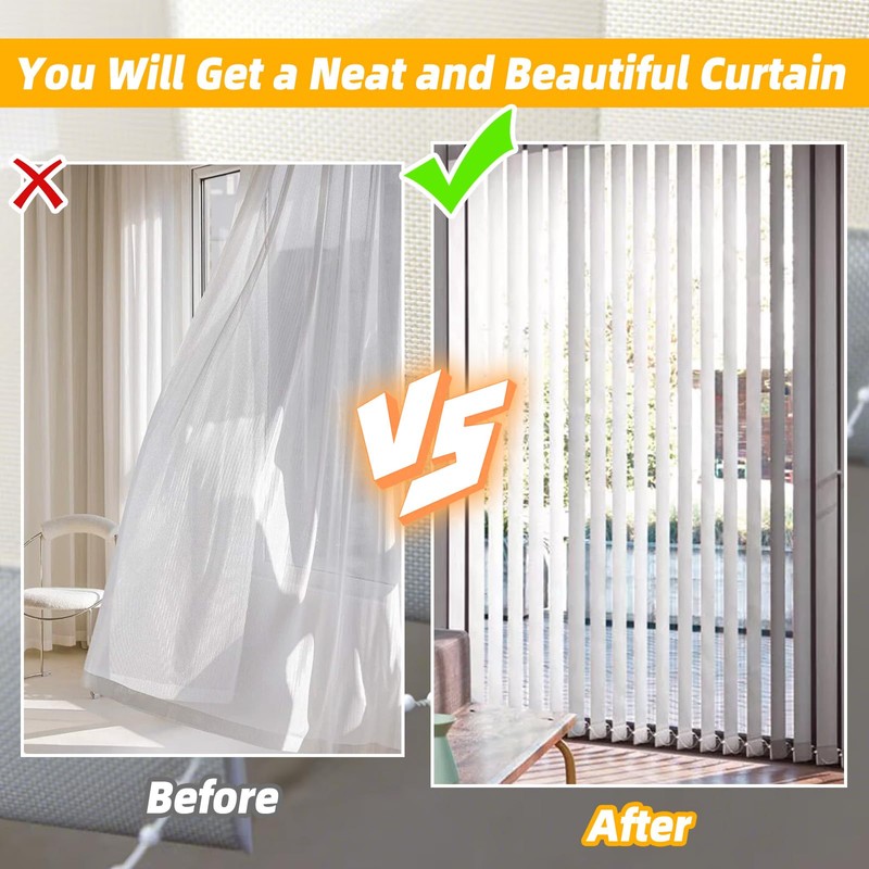 1 Pcs 20 Meter 200 Clips Vertical Blind Bottom Chain,