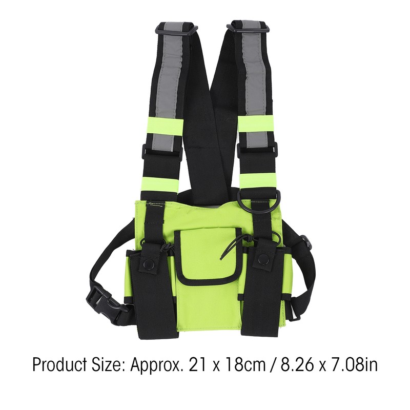 Multifunctional Nylon Waterproof Chest Bag Reflective Safety Tooling Vest for