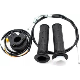 Mini Bike 49CC 80CC Twist Throttle Accelerator Handle Grips & 50"Throttle Cable