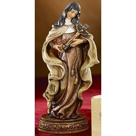 Saint Theresa the Little Flower of Jesus Resin Statue Figurine, 6 Inch