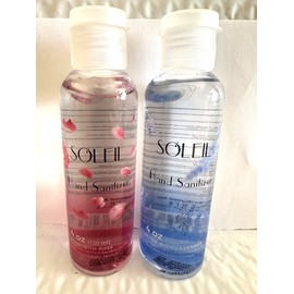 Soleil Hand Sanitizer (2-PACK) 1 Lavender & 1 Rose - 4 oz Bottles
