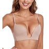 Lemorosy Women's Deep V Plunge Bra Convertible Low Cut Push