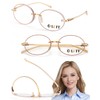 LUFF Reading Glasses for Women Men,3Pack Stylish Reader Glasses Blue